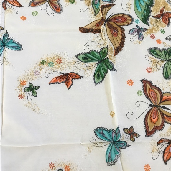 VTG Butterfly Scarf - Picture 2 of 5
